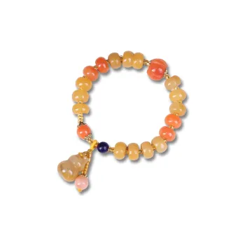 TIANTAISHAN Golden Silk Jade Bracelets Unisex
