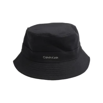CALVIN KLEIN Recycled Polyester Bucket Hats Women's Black