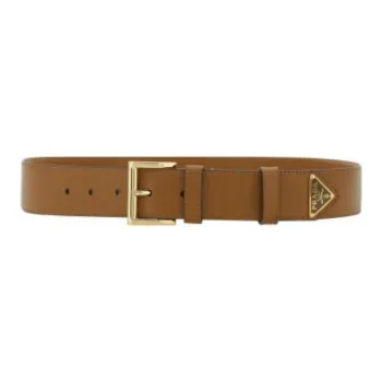 PRADA Leather Belts Women's Brown 