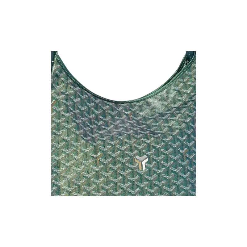GOYARD Bohème Hobo Canvas With Calfskin Hobo Bag Handbag Shoulder Bag Women's Pearl Green-3