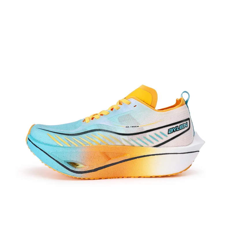 BYLEN Running Shoes Unisex Low Top Orange With Fruit Pieces-1