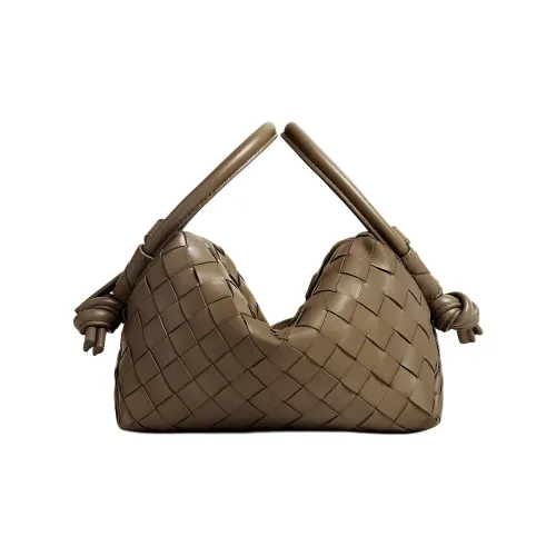 Bottega Veneta LOOP Cow Leather Shoulder Bag Crossbody Bag Handbag Small Size Women's Pinecone Color