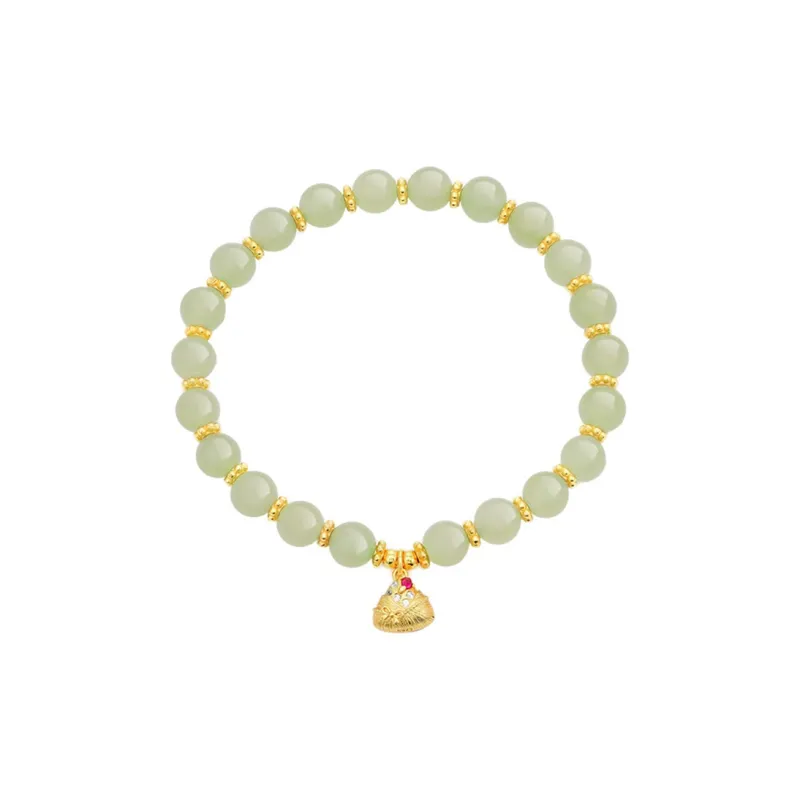 Lao Feng Xiang Hetian Jade Bracelets White Jade/Pale Greenish White Jade Unisex-0