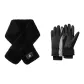 Black Scarf+Black Glove