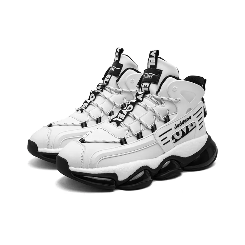 Jerden Smith Casual Shoes Men High Top Black-7
