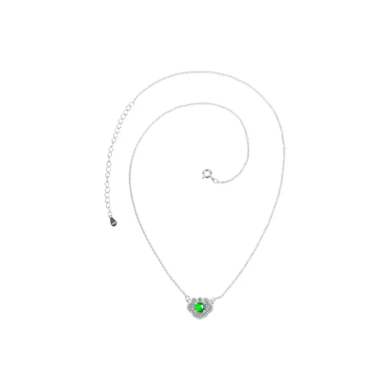 Double Happiness Gift Ice Type Jadeite Necklaces Women's-1