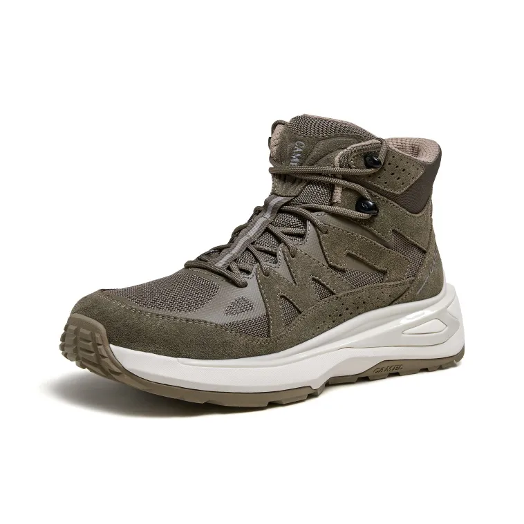 CAMEL Work Boots Men High Top Black/Jasper/Apricot/Dark Apricot-2