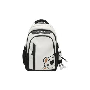 Kaka Tree Nylon Backpack Unisex Black/Coffee/Blue/Green/Red/Pink