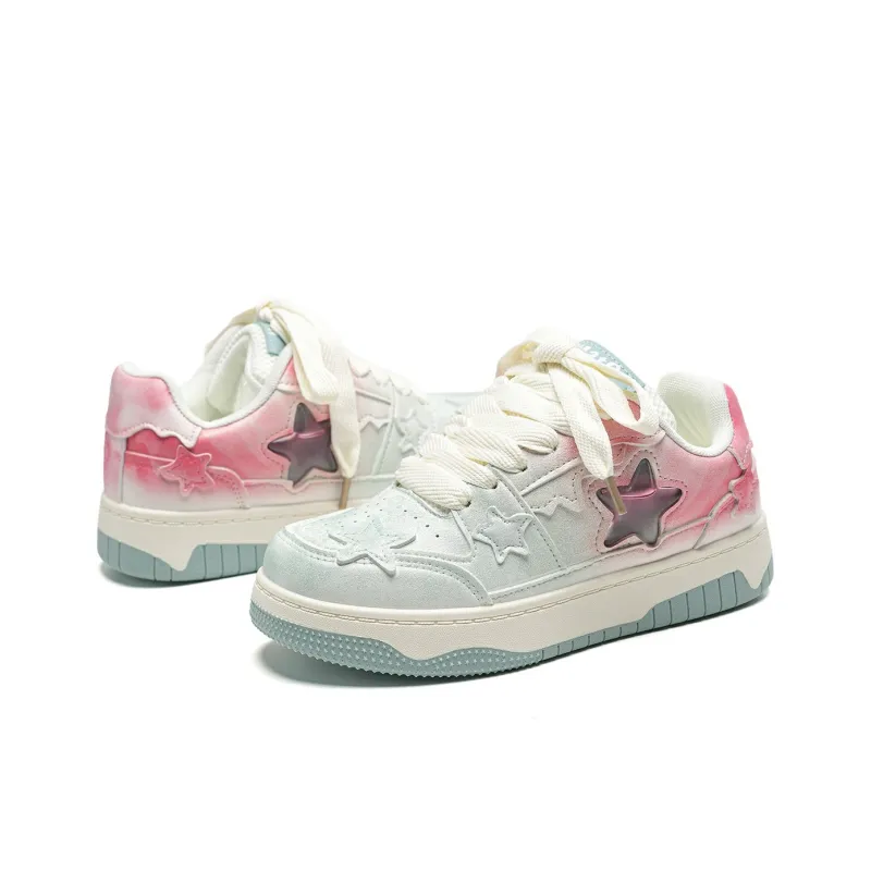 KAAVER OTTO Skateboard Shoes Women's Low Top White-71