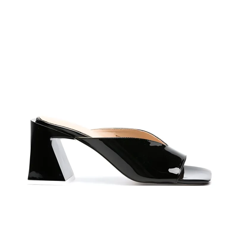 ALOHAS Quiet Slide Slippers Women's Black-3