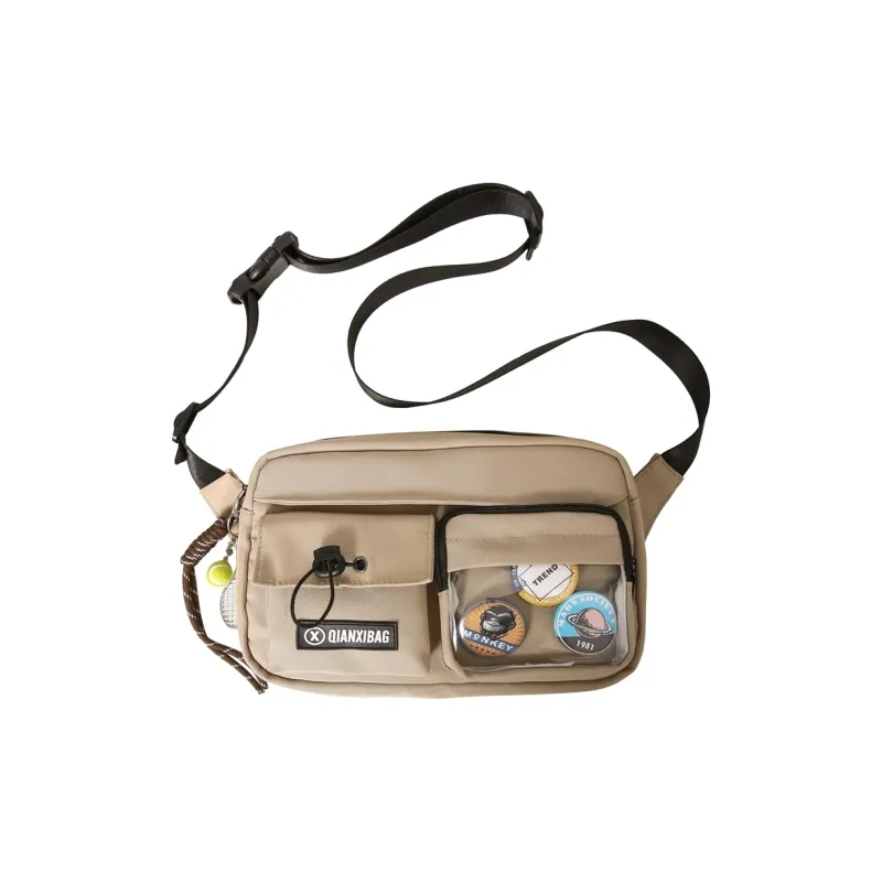 YUANTUZHE Nylon Crossbody Bag Unisex Multicolor-14