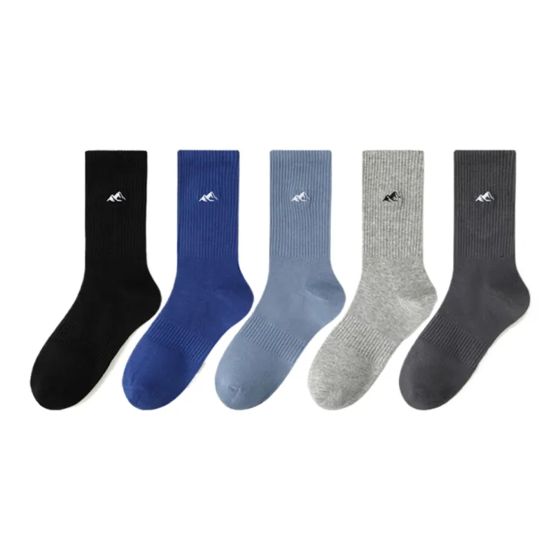 Yalu Mid Calf Socks Men's 5 Pack-9