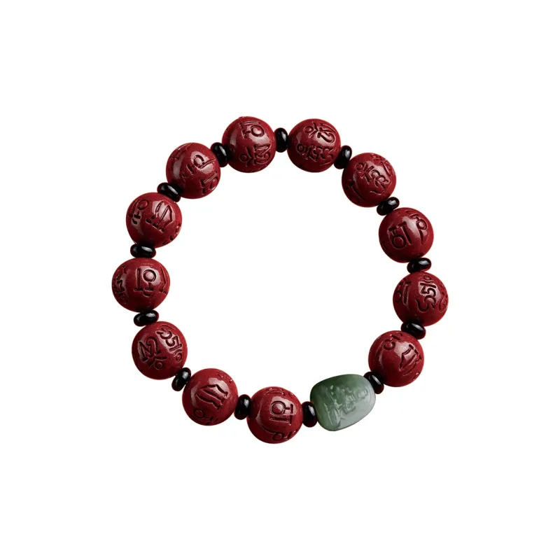 SGE Reconstructed Cinnabar Bracelets Unisex-9