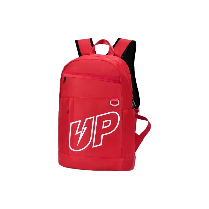 TURN UP Nylon Laptop Bag For Middle And High School Students Large Size Unisex Red-1