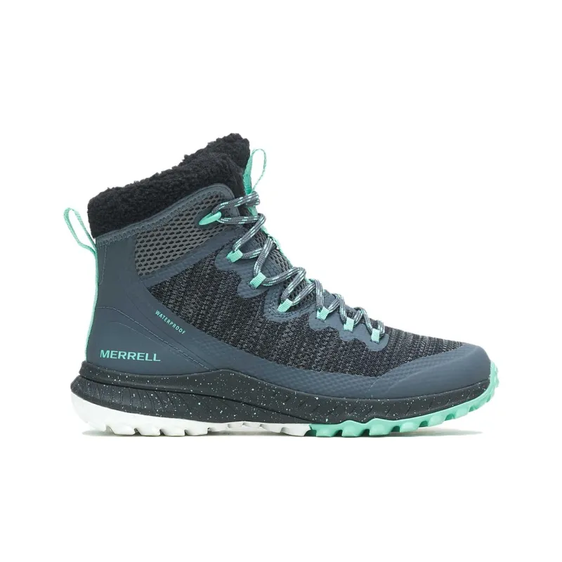 MERRELL Bravada Anti-Slip Wear-Resistant High-Top Trekking Shoes Women's Blue Black-1
