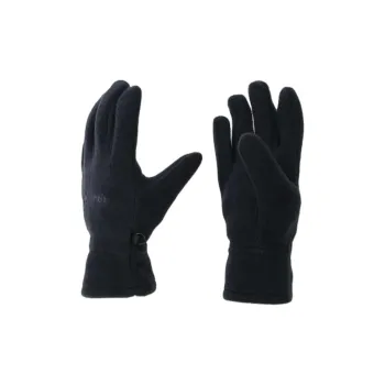 Columbia Wool, Polyester, Rubber Knit Gloves Unisex Black