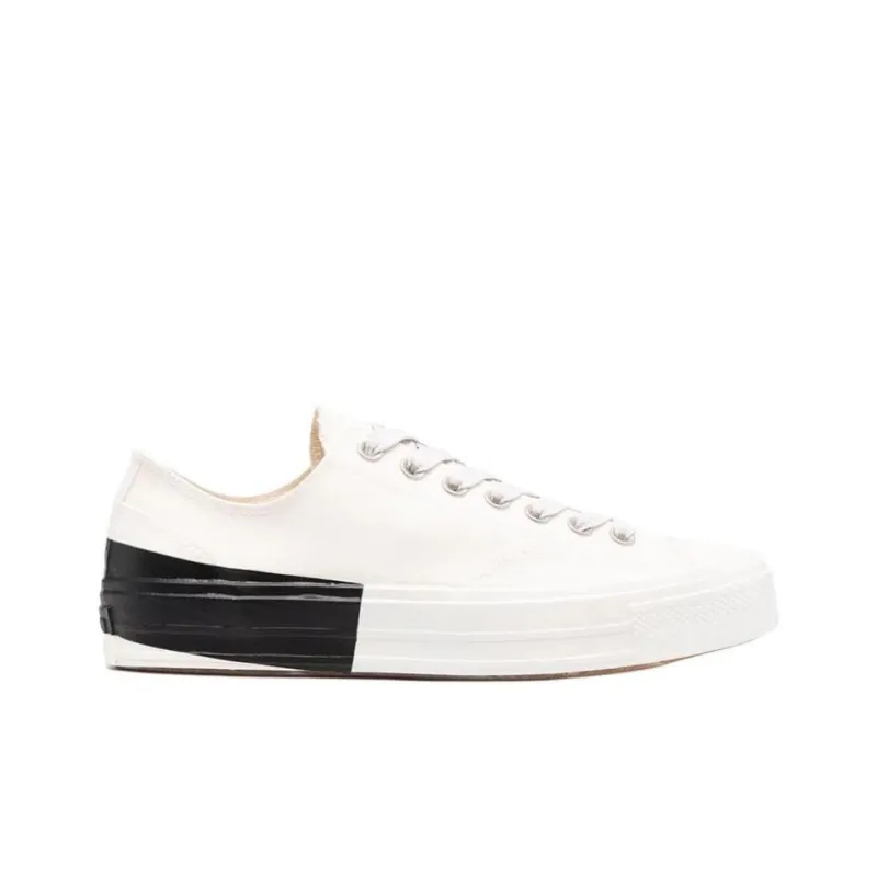 MSGM Low-Top Stylish Skateboarding Shoes Men's Black White-1