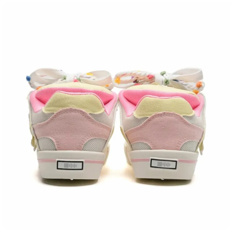 Circle Small Cushioned Wear-Resistant Lightweight Height Increasing Low-Top Skateboard Shoes Women's Box Included-5