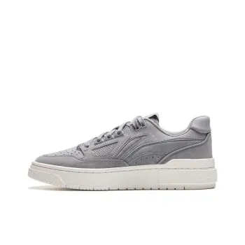 LiNing Badfive Anti Slip Wear Resistant Low Top Skateboard Shoes Men's Gray