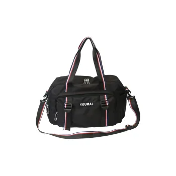 Travel Nylon Gym Bag Medium Size Unisex Black/Khaki/Yellow/Pink/Red