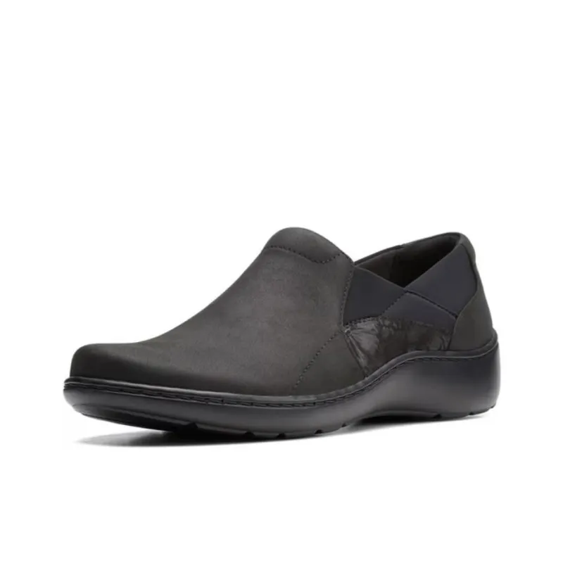 Clarks Casual Single Shoes Women's Black Narrow Fit-0