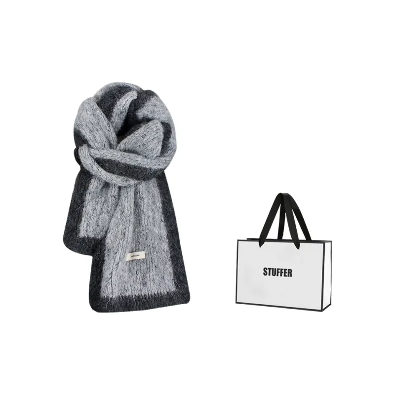STUFFER Contains Wool Knit Scarves Unisex-6