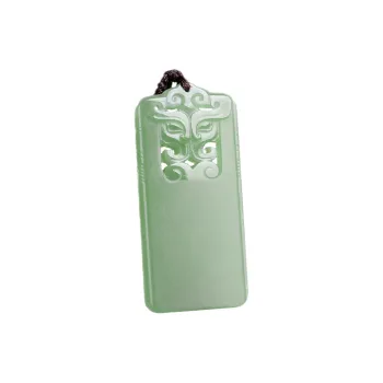 GOLDFISH ALLEY Hetian Jade Necklaces Pale Greenish White Jade Unisex