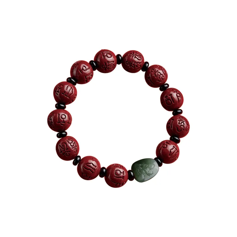 SGE Reconstructed Cinnabar Bracelets Unisex-8