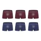 6 Pack (3 Coffee Red+3 Royal Blue)
