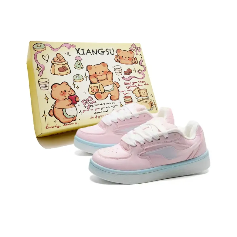 XIANGSU Fashion Trend Comfortable Commute Versatile Low-Top Skateboard Shoes Women's-60