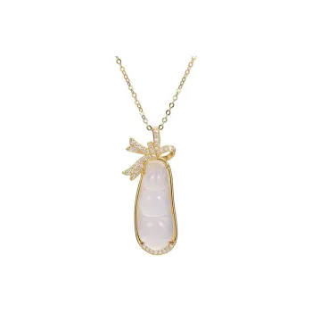 XIFULI Chalcedony Fortune And Luck Necklace Women's