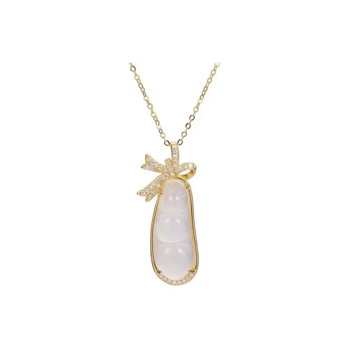 XIFULI Chalcedony Fortune And Luck Necklace Women's