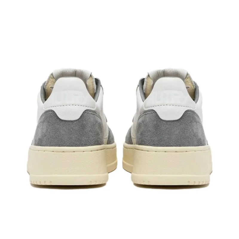 AUTRY Medalist Anti Slip Wear Resistant Low Top Skateboard Shoes Women's White Gray-4