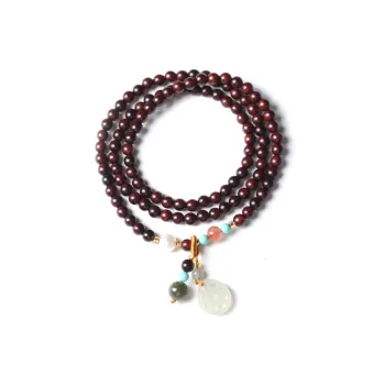 LINKY Laboratory Small Leaf Red Sandalwood Precious Wood Bracelets Unisex