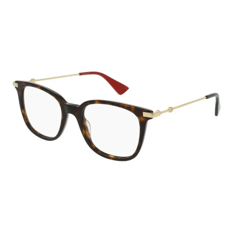 GUCCI Acetate Metal Square Eyeglass Frames Women's Tortoiseshell-0