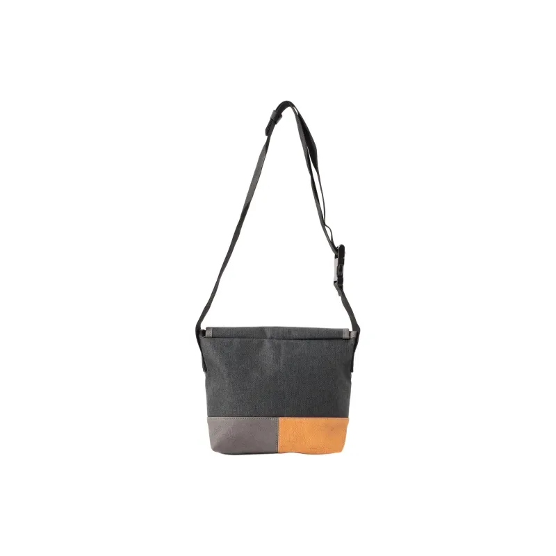 Beams Polyester Shoulder Bag, Crossbody Bag Mini Men's Charcoal Gray/Black-3