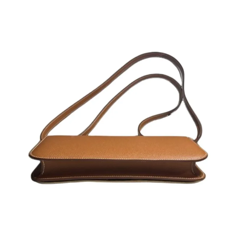 HERMES Constance Epsom Leather Shoulder Bag Crossbody Bag Women's 37 Gold Gold Brown-2