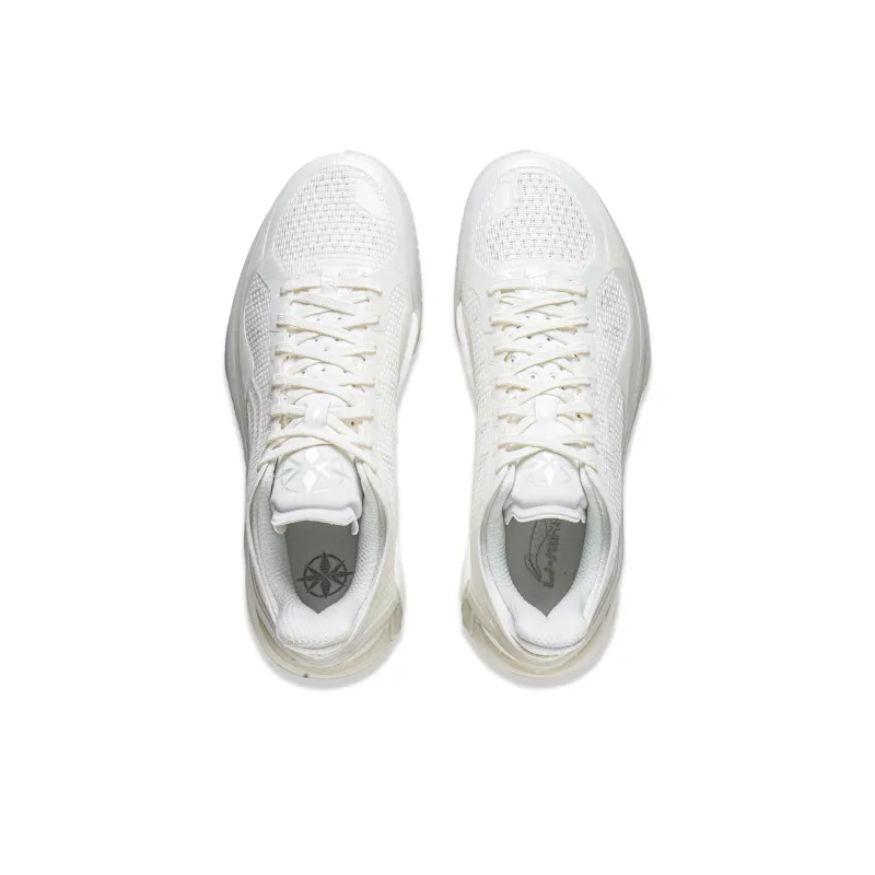 LiNing Blade 4V2 Cushioning Slip Resistant Support Lightweight Rebound Low Top Basketball Shoes Men's White-3