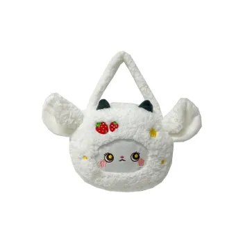 Kaka Tree Plush Handbag Women's White/Pink