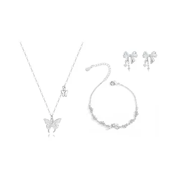 Muyan Alloy Radiant Butterfly Combination Set Necklace Women's