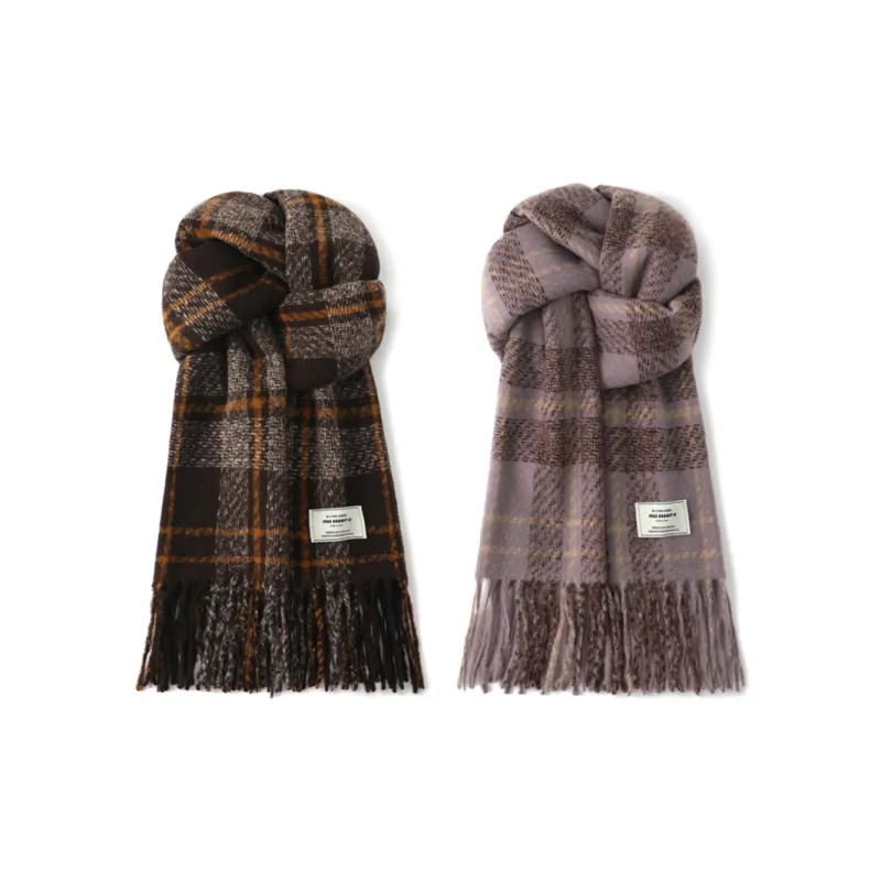 FREE RABBITⅡ Korean Style Fashion Mohair Warm Versatile Shawl Scarf Unisex-13