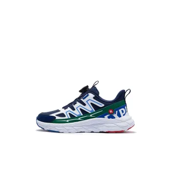 XTEP Anti Slip Wear Resistant Low Top Kids' Running Shoes Dark Blue Lyon Blue Kids'
