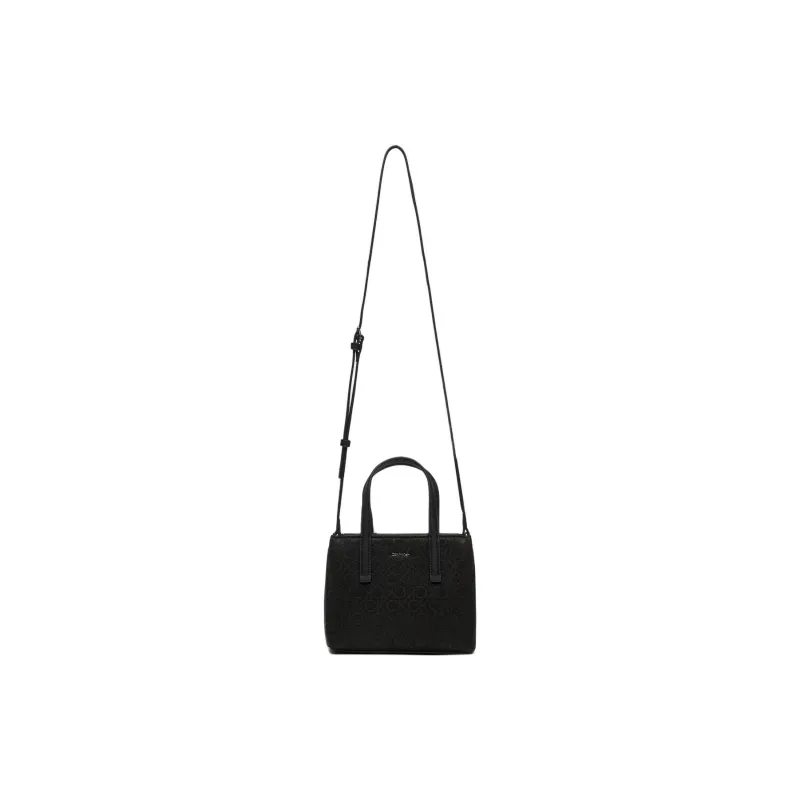 CALVIN KLEIN Polyester Shoulder Bag, Crossbody Bag, Handbag Women's Black-1