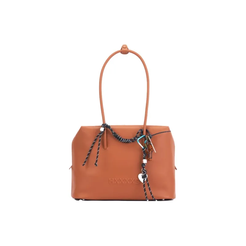 HXXXXS Cow Leather Handbag, Shoulder Bag Women's Brown-0
