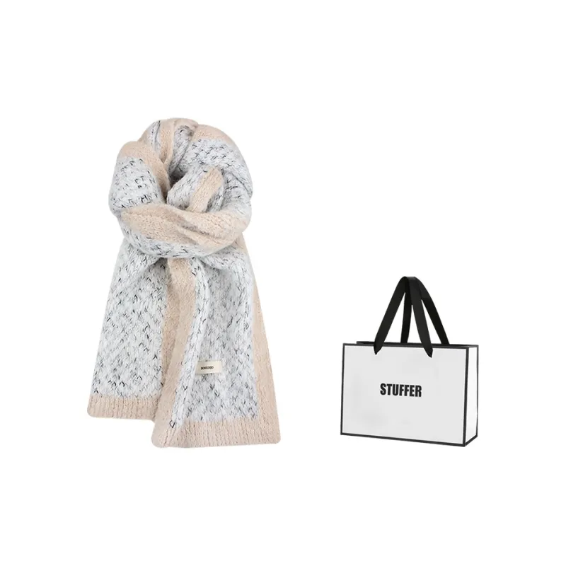 STUFFER Contains Wool Knit Scarves Unisex-3