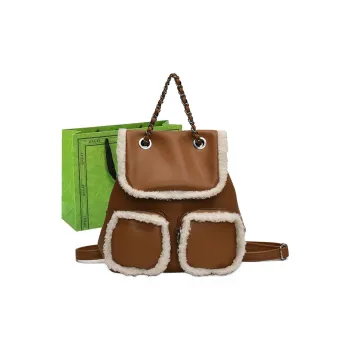 RUIPAI PU Backpack Regular Women's Brown/Coffee/Black