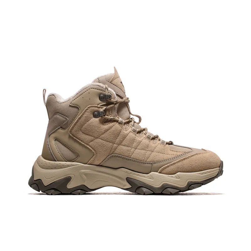 CAMEL Anti-Slip And Wear-Resistant Warm High-Top Outdoor Shoes Men's Black Gray-7