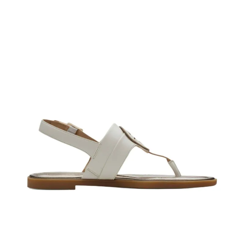 Clarks Reyna Glam Strap Sandals Women's White-1