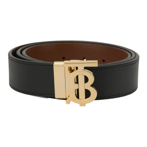 Burberry Reversible Monogram buckle Leather Belt