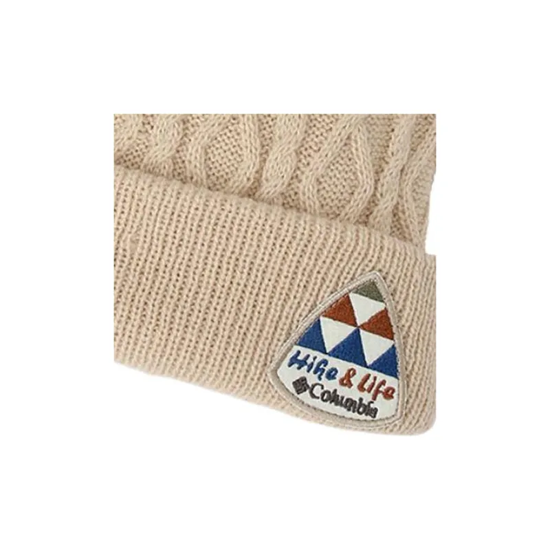 Columbia Acrylic Beanies Unisex Beige-2